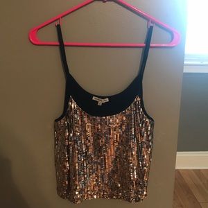 Sequin crop top